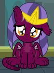  2017 amber_eyes badumsquish female feral friendship_is_magic looking_at_viewer my_little_pony sad solo sphinx sphinx_(mlp) wings 