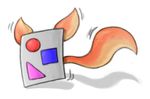  2017 alpha_channel ambiguous_gender animate_inanimate canine circle fox fox_tail foxfourohfour hi_res icon mammal simple_background solo square torotheking transparent_background triangle_(disambiguation) 
