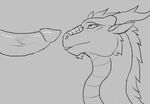  2015 animated blush dragon duo erection greyscale horn licking loop male male/male monochrome noodle_(herpderplol) oral penis penis_lick precum rakisha sex solo_focus tongue tongue_out vein veiny_penis 
