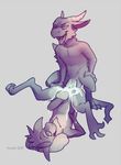  anal anal_penetration anthro balls cum cum_in_ass cum_inside duo erection excessive_cum kobold korichi male male/male nude open_mouth penetration piledriver_position sex smile spread_legs spreading 