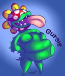  belly big_belly female flora_fauna humanoid mario_bros nintendo nude petey_piranha piranha_plant plant simple_background video_games vore waismuth 