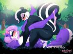  2016 all_fours anthro anthrofied barefoot big_tail black_fur black_hair black_nose blue_eyes blush breasts butt clothing cum cum_on_butt duo female fifi_la_fume fluffy fluffy_tail fur grin hair hair_bow hair_ribbon half-closed_eyes hi_res legs_up looney_tunes lying makeup male male/female male_penetrating mammal missionary_position multicolored_fur multicolored_hair nipples nude on_back outside panties panties_around_one_leg penetration pep&eacute;_le_pew pink_hair pink_nipples pink_nose public public_nudity purple_fur ribbons sex skunk smile spread_legs spreading tiny_toon_adventures two_tone_fur two_tone_hair underwear underwear_around_one_leg vaginal vaginal_penetration warner_brothers white_belly white_fur white_hair willisrisque 