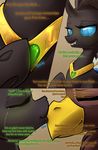  2016 absurd_res avian beak changeling comic crying duo english_text eto_ya eyes_closed fan_character female feral hi_res kissing loveless_nova my_little_pony tears text 