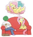  2017 :t anon blue_eyes blush clothed clothing cutie_mark dirty_talk equine fantasizing fantasy feathers female fluttershy_(mlp) food friendship_is_magic fur hair human lying male mammal my_little_pony on_back open_mouth pegasus pink_hair pizza presenting shoutingisfun sitting sofa spread_legs spreading stare sweat thought_bubble tongue wide_eyed wing_boner wings yellow_feathers yellow_fur 