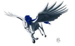  alpha_channel ambiguous_gender blue_hair digital_media_(artwork) equine feathers hair hooves jackrow mammal pegasus simple_background transparent_background white_feathers wings yellow_eyes 