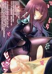  1boy 1girl anus ass erect_nipples fate/grand_order fate_(series) legs long_hair looking_back penis pubic_hair scathach_(fate/grand_order) sex torn_clothes vaginal 