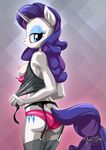  2017 anthro anthrofied areola blue_eyes breasts clothing equine female friendship_is_magic garter_belt garter_straps hair horn legwear lingerie mammal my_little_pony mysticalpha nipples panties purple_hair rarity_(mlp) stockings underwear unicorn 