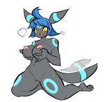  2017 4_toes 5_fingers anthro anthrofied big_breasts big_thighs biped black_body black_tail blue_body blue_hair blue_spots blue_stripes blue_tail blush breast_fondling breasts canine digital_drawing_(artwork) digital_media_(artwork) eeveelution eyelashes feet female fondling front_view full-length_portrait glacierclear hair hand_on_breast holding_breast humanoid_feet humanoid_hands kneeling looking_at_breasts looking_at_self looking_down mammal motion_lines navel nintendo nipples nude panting pink_nipples pink_pussy pok&eacute;mon pok&eacute;morph portrait pussy red_eyes shiny_pok&eacute;mon short_hair simple_background small_waist smile solo spots spotted_body striped_tail stripes sweat tailwag toes two_tone_body two_tone_tail umbreon video_games white_background wide_hips yellow_sclera 