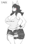  animated anthro big_breasts black_hair blush_sticker breasts canine cleavage clothed clothing collar cutoffs denim_shorts dog ear_piercing english_text female fur hair huge_breasts konami maggie_applebee mammal metal_gear piercing plaid sailor_moon_(series) shorts spiked_collar spikes stars_and_stripes text theycallhimcake united_states_of_america video_games white_fur wide_hips 