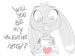  &lt;3 4chan clothing cute disney english_text happy holidays judy_hopps lagomorph mammal open_mouth open_smile police_uniform rabbit sketch smile text uniform valentine&#039;s_day wide_eyed zootopia 