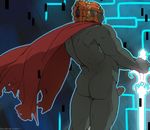  barazoku biceps butt cape clothing erection ganondorf gerudo hair humanoid looking_back male manly melee_weapon mugheyart muscular nintendo nude penis presenting presenting_hindquarters royalty solo standing sword the_legend_of_zelda thick_thighs triceps video_games weapon 