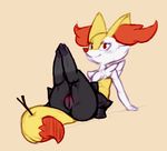  blush braixen butt color_edit colored edit feet female full_body kekitopu legs_up looking_at_viewer nintendo nude pawtsun pok&eacute;mon presenting pussy red_eyes simple_background smile stick tan_background uncensored video_games 