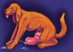  animal_genitalia animal_penis big_penis canid canine canine_penis canis dog erection feral huge_penis hyper male mammal monsterblender penis simple_background smile solo 