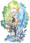  1girl bell blue_eyes cat cat_tail crystal final_fantasy final_fantasy_crystal_chronicles final_fantasy_crystal_chronicles:_echoes_of_time sherlotta silver_hair solo tail 