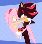  &lt;3 2017 amy_rose anthro balls big_eyes big_head blush breasts clothing duo erection female fur gloves green_eyes hair half-closed_eyes hand_on_butt hedgehog male mammal nipples open_mouth penis red_eyes sex shadow_the_hedgehog simple_background sonic_(series) sonic_the_hedgehog thanu video_games 
