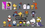  &lt;3 alphys ambiguous_gender animated_skeleton arachnid arthropod asgore_dreemurr asriel_dreemurr bone boss_monster caprine chara_(undertale) english_text eye_patch eyewear female flora_fauna flowey_the_flower ghost glasses goat group hat human humanoid lizard machine mad_dummy male mammal melee_weapon mettaton monster_kid muffet musical_instrument napstablook papyrus_(undertale) peanuts piano plant polearm protagonist_(undertale) reptile robot salihombox sans_(undertale) scalie skeleton spear spider spirit style_parody text top_hat toriel undead undertale undyne video_games weapon 