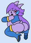  2017 anthro aquatic_dragon blush boots breasts clothed clothing digital_media_(artwork) dragon female footwear freedom_planet gloves hair half-closed_eyes masturbation mr.under open_mouth orgasm purple_hair pussy_juice sash_lilac simple_background smile solo video_games 