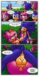  amy_rose big_penis breasts clothed clothed_sex clothing comic dreamcastzx1 female galaxyviolet hedgehog huge_penis male mammal penis sex sonic_(series) sonic_boom sonic_the_hedgehog 