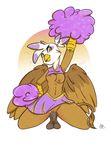  2013 amber_eyes anthro anthrofied arnachy avian balls beak blush bottomless breasts brown_feathers brown_fur cheerleader clothed clothing cum cum_in_pussy cum_inside digital_media_(artwork) dildo dildo_sitting feathered_wings feathers female friendship_is_magic fur gilda_(mlp) gryphon hi_res kneeling looking_at_viewer masturbation my_little_pony navel nipples non-mammal_breasts penetration pom_poms purple_feathers pussy raised_arm sex_toy solo spread_legs spreading tongue tongue_out topless toying_self vaginal vaginal_masturbation vaginal_penetration white_feathers wings 