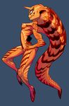  breasts female fish fish_humanoid horn humanoid marine medium_breasts moster nintendo pose sharp_teeth sido sido魂 solo teeth the_legend_of_zelda video_games zora 