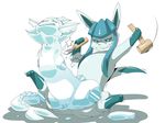  anal chisel chiseling dlrowdog eeveelution female frozen glaceon hammer male male/female nintendo penis pok&eacute;mon tools vaporeon video_games 