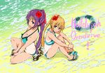  bikini cleavage hallelujah_overdrive! swimsuits takata_koutarou wet 