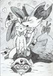  &lt;3 anthro bedding blush bow braixen breasts clitoris cowgirl_position cum drooling ear_fur eeveelution erection eyewear female feral fingering fullfolka goggles group group_sex larger_female leaf looking_pleasured lying male male/female monochrome navel nintendo nipples on_top open_mouth pancham penetration penis pok&eacute;mon pussy pussy_juice saliva sex signature size_difference sketch smaller_male stick sylveon threesome traditional_media_(artwork) vaginal vaginal_penetration video_games 