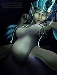  big_breasts breasts electricity female humanoid league_of_legends macro marine merfolk micro monster_girl_(genre) nami nipples not_furry nude riot_games size_difference video_games water 