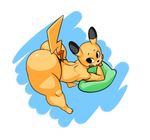  anthro butt male nintendo pikachu pok&eacute;mon ruruduu solo video_games 