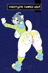  &lt;3 2017 3_toes 4_fingers :3 against_wall ahoge anthro anthrofied anus big_breasts big_butt biped black_eyes black_nose blue_clothing bodypaint bottomless breasts bubble_butt butt butt_focus canine clitoris clothed clothing dialogue digital_drawing_(artwork) digital_media_(artwork) dot_eyes english_text eyelashes featureless_breasts feline female footwear full-length_portrait grey_hair hair hanging_breasts hoodie humanoid_hands hybrid leaning leaning_forward legwear looking_at_viewer looking_back mammal offering_to_viewer open_mouth open_smile pink_anus pink_pussy pink_tongue portrait presenting presenting_hindquarters presenting_pussy puffy_anus pussy raised_tail rear_view shoes short_hair short_tail side_boob small_waist smile socks solo spread_legs spreading standing striped_clothing striped_legwear striped_socks stripes talking_to_viewer tem temmie_(undertale) text thick_thighs toeless_shoes toes tongue tongue_out two_tone_clothing underground undertale video_games voluptuous watermark white_body white_tail wittless-pilgrim yellow_clothing 