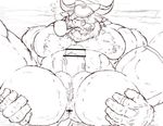  ahab bovine butt cattle male mammal muscular penis smoking solo tokyo_afterschool_summoners 