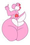  2017 absurd_res alpha_channel ambiguous_gender anthro big_butt butt butt_shot dinosaur hi_res huge_butt komponi looking_back mario_bros nintendo pink_yoshi rear_view scalie solo thick_thighs video_games wide_hips yoshi 