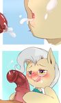  animal_genitalia animal_penis blush cold-blooded-twilight cum cum_in_mouth cum_inside cum_on_face duo earth_pony equine equine_penis erection eyewear female feral friendship_is_magic glasses hi_res horse male mammal mayor_mare_(mlp) my_little_pony penis pony solo_focus 
