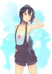  ameya_shioichi black_hair brown_eyes casual k-on! long_hair nakano_azusa no_thank_you! ponytail solo 