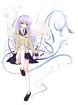  angel_beats! angel_wings bad_id bad_pixiv_id blazer blue_hair convenient_leg highres jacket legs long_hair nashonari school_uniform silver_hair solo tenshi_(angel_beats!) wings yellow_eyes 