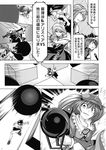  alice_margatroid animal_ears antennae ascot bazooka bomb cape cat_ears chado comic dress geta greyscale gun hat highres horn hoshiguma_yuugi kaenbyou_rin kawashiro_nitori kazami_yuuka key kirisame_marisa microphone monochrome multiple_girls plaid plaid_skirt puppet_rings puppet_strings shameimaru_aya shiki_eiki skirt tokin_hat touhou translated twintails two_side_up weapon wheelbarrow witch_hat wriggle_nightbug 