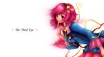  berugamottotto eyeball finger_to_mouth hairband heart komeiji_satori leaning_forward pink_hair red_eyes short_hair solo touhou 