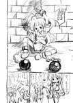  alice_margatroid comic cuffs greyscale kirisame_marisa md5_mismatch monochrome multiple_girls patchouli_knowledge touhou translation_request whip yuki_hime_haruka 