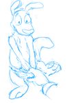  2017 anthro azul_(artist) clothing digital_drawing_(artwork) digital_media_(artwork) fur looking_at_viewer male mammal marsupial rocko rocko&#039;s_modern_life shy simple_background toes underwear undressing wallaby 