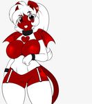  &lt;3 2017 anthro areola armwear breasts chilly_pepper clothing collar corset cutie_mark dragon elbow_gloves equine fan_character female gloves hair hi_res hybrid kloudmutt legwear lingerie lipstick makeup mammal my_little_pony nipples pussy solo stockings white_hair wings 