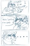  comic dialogue english_text father father_and_son kouya_(morenatsu) mitsuhisa_aotsuki morenatsu parent son text thefortressofscience 