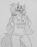  clothing demon doopcity english_text furry_satan shirt t-shirt text 