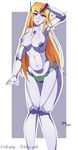  android big_breasts blonde_hair blue_eyes breasts cave_story clothing curly_brace female hair humanoid long_hair machine not_furry panties robot robot_joints signature smile text underwear video_games wet yimeichiyo 