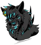  allenr canine demon headshot hi_res invalid_tag looking_at_viewer male mammal master_hellscythe nexsix royalty snarling solo teeth wolf 