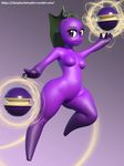  3d_(artwork) digital_media_(artwork) female flora_fauna food fruit fruit_girl idsaybucketsofart plant purple_skin 