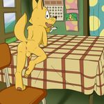  anthro anus cub foreskin kaiketsu_zorori long_foreskin looking_back male mammal nude open_mouth penis solo uncut unknown_artist whiskers young zorori 