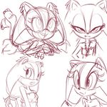  2017 badger breasts clothed clothing cute_fangs feet female hair_tie half-closed_eyes jewelry looking_at_viewer lying mammal monochrome mustelid necklace on_front open_mouth open_smile plagueofgripes red_and_white sketch sketch_page small_breasts smile solo sonic_(series) sonic_boom sticks_the_jungle_badger 