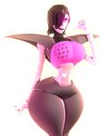  2017 3d_(artwork) big_breasts big_butt breasts butt crossgender digital_media_(artwork) female looking_at_viewer machine mettaton mettaton_ex open_mouth robot solo source_filmmaker thick_thighs undertale uwotinfokm8 video_games wide_hips 