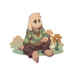  2017 3_toes 4_fingers alpha_channel animated anthro asriel_dreemurr barefoot biped blinking boss_monster caprine child claws clothed clothing cub digital_media_(artwork) fangs floppy_ears flower front_view full-length_portrait fur grass green_clothing green_eyes green_topwear grey_bottomwear grey_clothing head_tuft jewelry locket loop male mammal necklace pants pixel_(artwork) pixel_animation plant portrait raised_leg shadow shirt simple_background sitting smile solo striped_clothing striped_topwear tehweenus toe_claws toes transparent_background undertale video_games white_claws young 