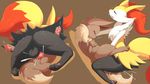  16:9 2017 3_toes ambiguous_gender balls blush braixen brown_fur butt cum cum_inside cum_splatter dipstick_tail duo eevee eyes_closed fur hi_res inner_ear_fluff looking_pleasured male male/ambiguous male_penetrating multicolored_fur multicolored_tail neck_tuft nintendo orgasm pata pawpads paws pink_pawpads pok&eacute;mon rear_view red_fur sex side_view simple_background toes tuft video_games wallpaper white_fur yellow_fur 